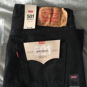 Levi’s 501 Straight Leg Jeans W34 L30- Black